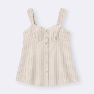 GU Stripe Peplum Camisole/Babydoll Top